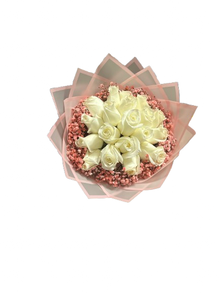 20 Roses & Baby’s Breathe Bouquet