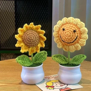 Sunflower Crochet Plant
