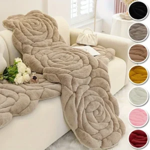Rose Flower Sofa Seat Cushion Plush