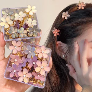1/10pcs Cute Mini Flower Hairclip