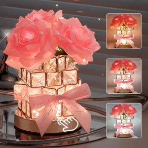 Eternal Rose LED Light Crystal Flower Night Light